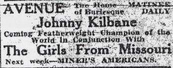 Avenue Theatre - Old Ad (newer photo)